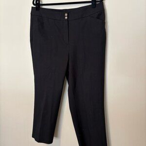 NWOT Chico’s Women’s Classic Black Tailored Ankle Length Pants Size 2 (12)